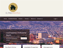 Tablet Screenshot of elpasohomerentals.com